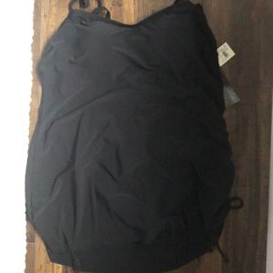 NWT size 16W black one piece dress swim suit